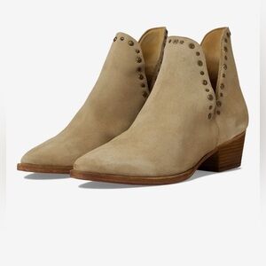 FREE PEOPLE CUT OUT BOOTIES - SUEDE LEATHER - STUDDED DETAIL